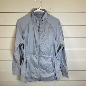 32‎ COOL full zip light blue gray jacket women's size large